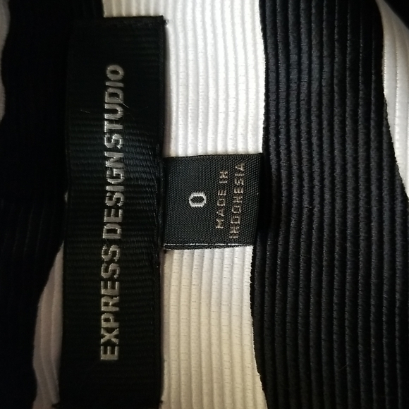 Express Design Studio Zebra Print Pleated Skirt - Picture 9 of 11